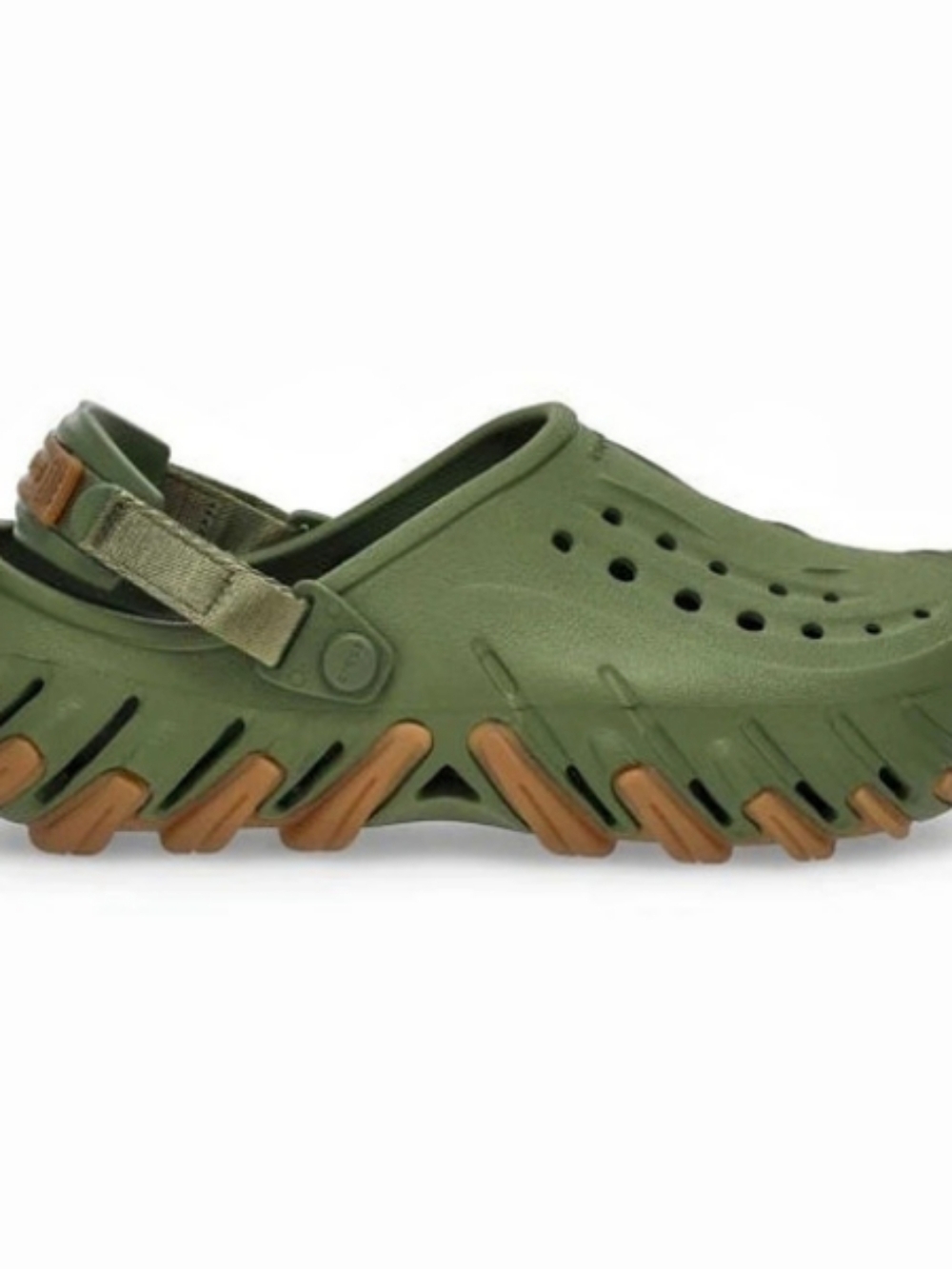 Crocs Echo Clog Olive Green & Brown Sneakers